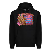 Black sorry ladies my heart belongs to mommy highland cow and calf Premium Hoodie - RanaPortraitStore
