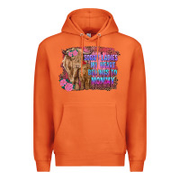 Carrot sorry ladies my heart belongs to mommy highland cow and calf Premium Hoodie - RanaPortraitStore