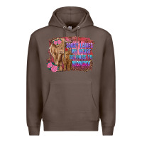 Coffee sorry ladies my heart belongs to mommy highland cow and calf Premium Hoodie - RanaPortraitStore