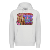 Dove Grey sorry ladies my heart belongs to mommy highland cow and calf Premium Hoodie - RanaPortraitStore