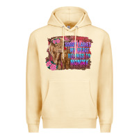Pina Colada sorry ladies my heart belongs to mommy highland cow and calf Premium Hoodie - RanaPortraitStore