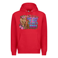Red sorry ladies my heart belongs to mommy highland cow and calf Premium Hoodie - RanaPortraitStore