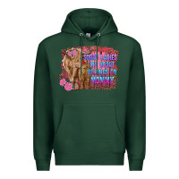 Sports Green sorry ladies my heart belongs to mommy highland cow and calf Premium Hoodie - RanaPortraitStore