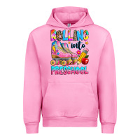 Fuchsia Pink rolling into preschool grade Urban Hoodie - texasbilliewilder