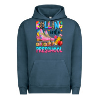 Pigment Midnight Navy rolling into preschool grade Urban Hoodie - texasbilliewilder