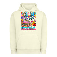 Pigment Pistachio rolling into preschool grade Urban Hoodie - texasbilliewilder