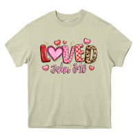 Mossy loved john 3 16 Heavy Core Tee - LillyAllenDesigns