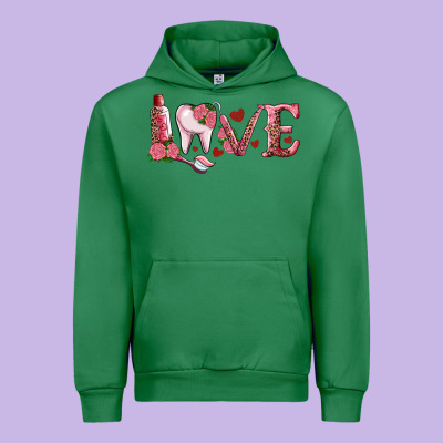 Valentines Day Dental Love Urban Hoodie Designed By Ranaportraitstore