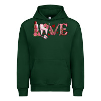 Forest Green valentines day dental love Urban Hoodie - RanaPortraitStore