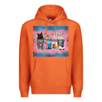 Carrot cat coffee cups Premium Hoodie - Zillion Design Studio
