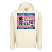 Sandshell cat coffee cups Premium Hoodie - Zillion Design Studio