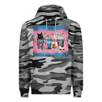 Slate Camo cat coffee cups Premium Hoodie - Zillion Design Studio