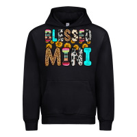Black blessed mini Urban Hoodie - Zillion Design Studio