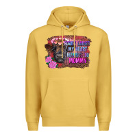 Antique Gold sorry ladies my heart belongs to mommy highland calf Premium Hoodie - RanaPortraitStore