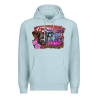 Blue Mist sorry ladies my heart belongs to mommy highland calf Premium Hoodie - RanaPortraitStore