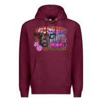 Burgundy sorry ladies my heart belongs to mommy highland calf Premium Hoodie - RanaPortraitStore