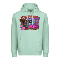 Seafoam sorry ladies my heart belongs to mommy highland calf Premium Hoodie - RanaPortraitStore