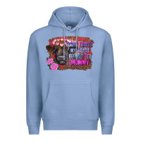 Colony Blue sorry ladies my heart belongs to mommy highland calf Premium Hoodie - RanaPortraitStore