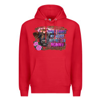 Red sorry ladies my heart belongs to mommy highland calf Premium Hoodie - RanaPortraitStore