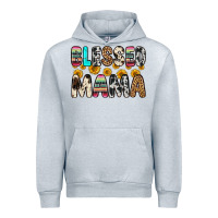 Heather Grey blessed mama Urban Hoodie - Zillion Design Studio