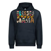 Navy blessed mama Urban Hoodie - Zillion Design Studio