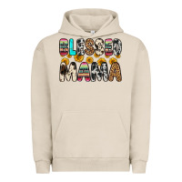 Pigment French Oak blessed mama Urban Hoodie - Zillion Design Studio