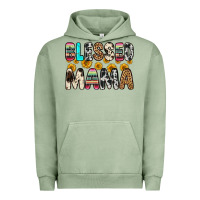 Pigment Oil Green blessed mama Urban Hoodie - Zillion Design Studio