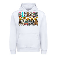 White blessed mama Urban Hoodie - Zillion Design Studio