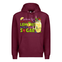 Burgundy when life gives you lemons add sugar tbw Premium Hoodie - texasbilliewilder