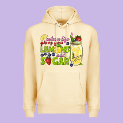 When Life Gives You Lemons Add Sugar Tbw Premium Hoodie Designed By Texasbilliewilder