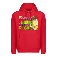 Red when life gives you lemons add sugar tbw Premium Hoodie - texasbilliewilder