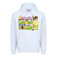 White when life gives you lemons add sugar tbw Premium Hoodie - texasbilliewilder