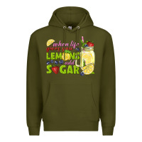 Army Green when life gives you lemons add sugar tbw Premium Hoodie - texasbilliewilder