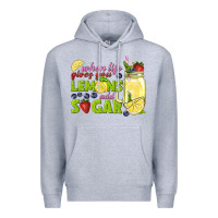 Heather Grey when life gives you lemons add sugar tbw Premium Hoodie - texasbilliewilder