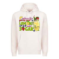 Pale Pink when life gives you lemons add sugar tbw Premium Hoodie - texasbilliewilder
