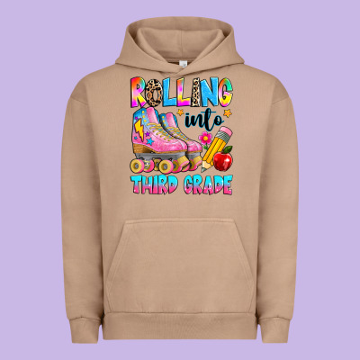 Rolling Into Third Grade Urban Hoodie Designed By Texasbilliewilder