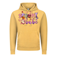 Vintage Mustard spooky babe Vintage Hoodie - AdoDesignShop