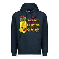 Navy when life gives you lemons add sugar Premium Hoodie - texasbilliewilder