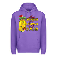 Purple when life gives you lemons add sugar Premium Hoodie - texasbilliewilder