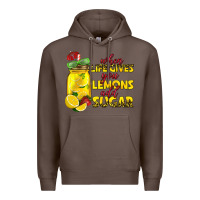 Coffee when life gives you lemons add sugar Premium Hoodie - texasbilliewilder
