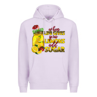 Lilac when life gives you lemons add sugar Premium Hoodie - texasbilliewilder