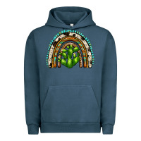 Pigment Midnight Navy western cactus rainbow Urban Hoodie - Zillion Design Studio