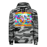 Slate Camo stitch summer coffee cups Premium Hoodie - Zillion Design Studio