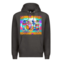 Smoke stitch summer coffee cups Premium Hoodie - Zillion Design Studio