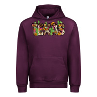 Mauve Wine texas Urban Hoodie - Zillion Design Studio