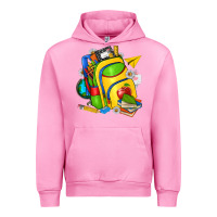 Fuchsia Pink school bag Urban Hoodie - texasbilliewilder