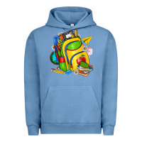 Pigment Pebble Blue school bag Urban Hoodie - texasbilliewilder