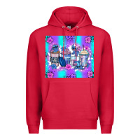 Cardinal stitch coffee cups Premium Hoodie - Zillion Design Studio