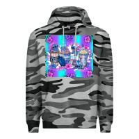 Slate Camo stitch coffee cups Premium Hoodie - Zillion Design Studio
