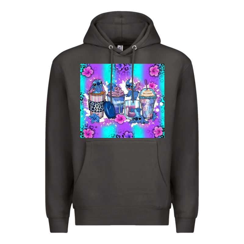 Stitch Coffee Cups Premium Hoodie by Zillion Design Studio | Teevron